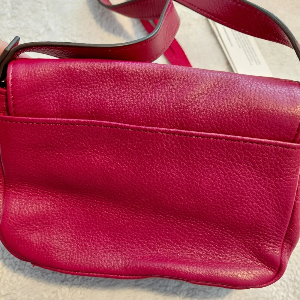 Aimee Kestenberg leather mini crossbody Red with gunmetal hardware. Nwt - Picture 3 of 9